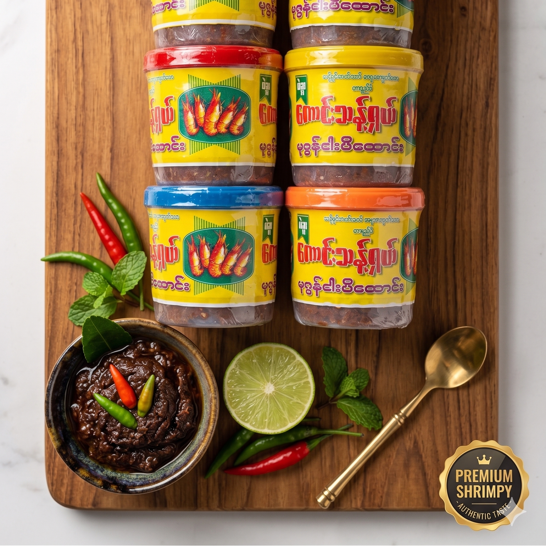 ကောင်းသန့်ရှယ် ပုစွန်ငါးပိထောင်း (270g)